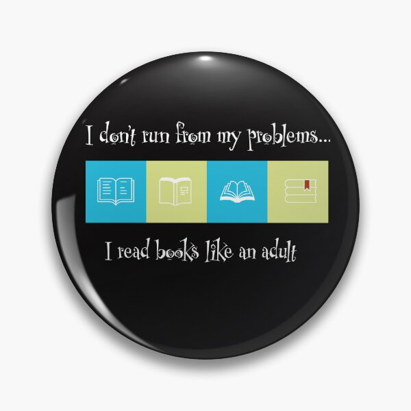 Item preview, I don't run from my problems I read books like an adult designed and sold by catninja86.
