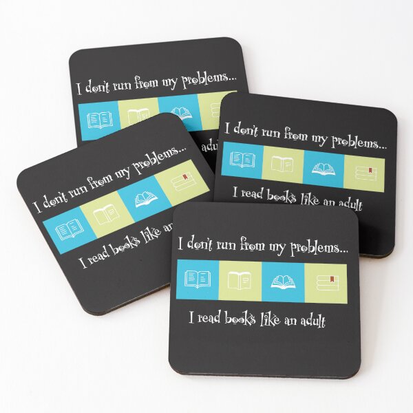 Item preview, I don't run from my problems I read books like an adult designed and sold by catninja86.
