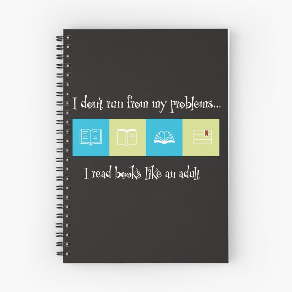 Item preview, I don't run from my problems I read books like an adult designed and sold by catninja86.