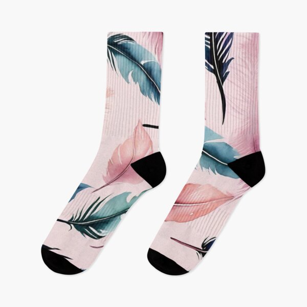 Item preview, Dreamy Feather Dance – Watercolor Boho Print designed and sold by OurBarcode.