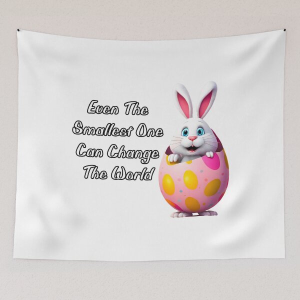 Item preview, Even The Smallest One Can Change The World - Bunny quote 1 designed and sold by Tom-Johnson.