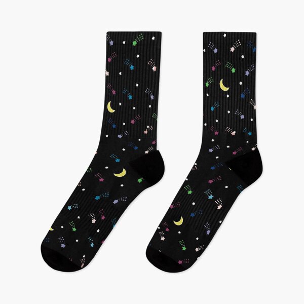 Item preview, Adorable Kawaii Sky Pattern with Shooting Stars and Moons designed and sold by Quijote-.