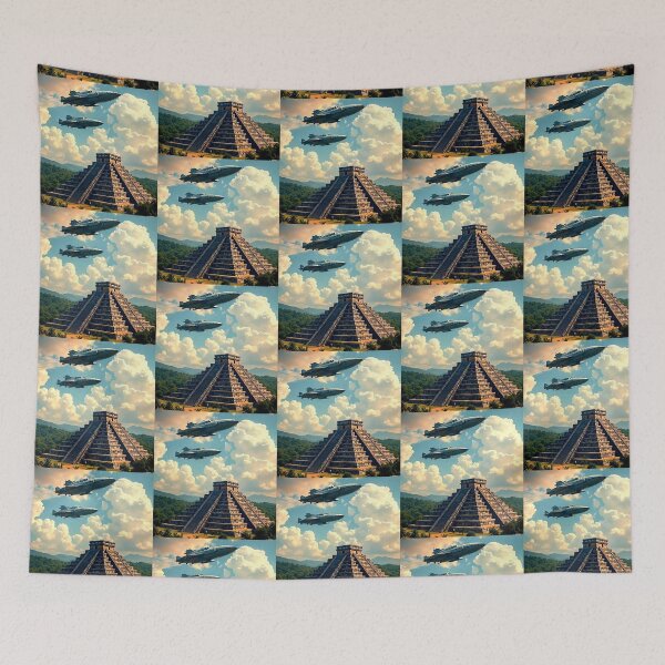 Item preview, Mayan Pyramids and Spaceships designed and sold by Dogandesighn.
