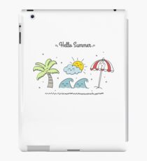 Hello Summer iPad-Hülle & Klebefolie