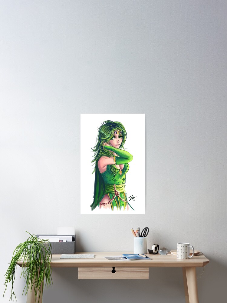 Rydia Final Fantasy Iv Poster By Artworkbyjack Redbubble