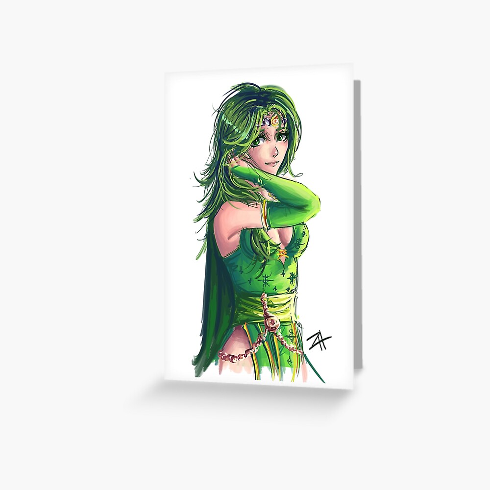 Rydia Final Fantasy Iv Greeting Card By Artworkbyjack Redbubble