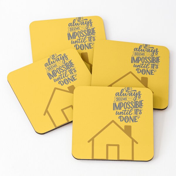 Item preview, "It Always Seems Impossible Until It's Done Inspirational Design" designed and sold by RaiyaTees.