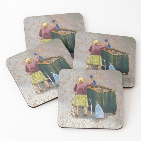 Item preview, Soft Pastel Artwork : Throwing Out Ageist Trash, jacintastevens.art designed and sold by jacintastevens.art.