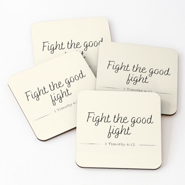 Item preview, Fight The Good Fight - Bible Verse  designed and sold by CrossCrafted.
