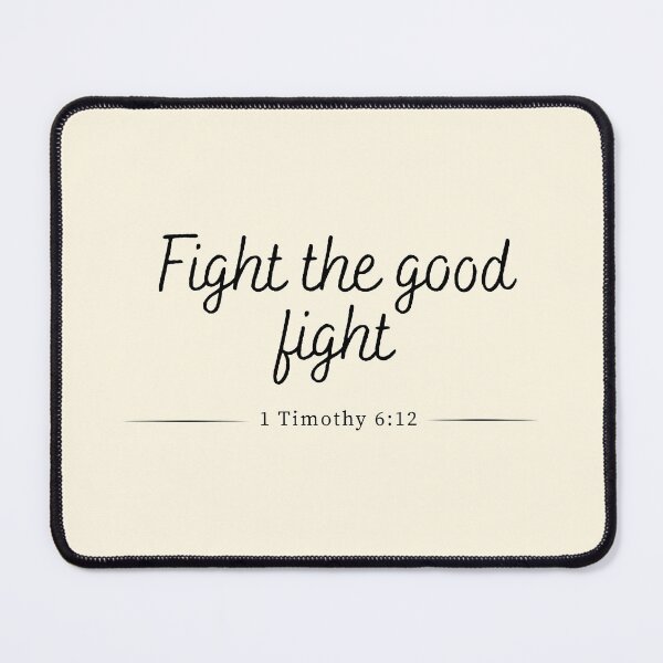Item preview, Fight The Good Fight - Bible Verse designed and sold by CrossCrafted.