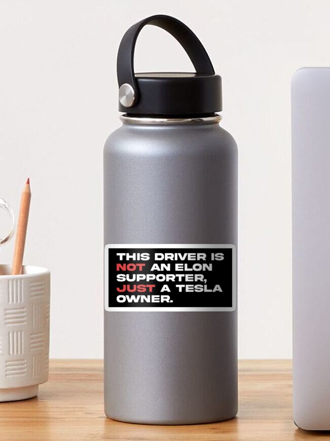 Thumbnail 1 von 3, Sticker, Lustige Anti-Elon-Tesla-Autostoßstange designt und verkauft von Burvan.