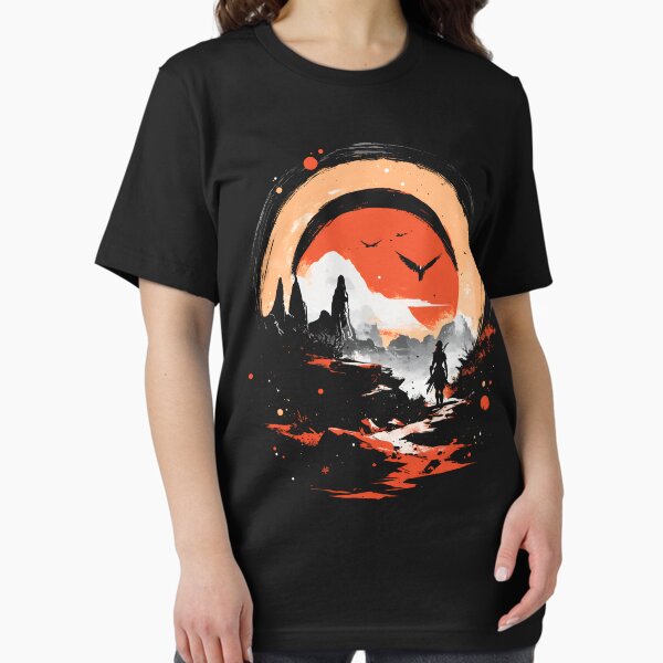 Vista previa del artículo con la obra «Horizonte Cero Amanecer», diseñado y vendido por RatherCreative.