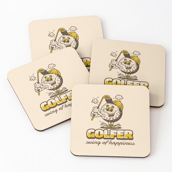 Item preview, Golf ball character holding a golf stick designed and sold by adipra.