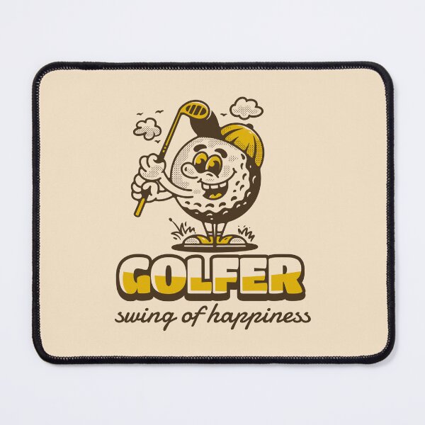 Item preview, Golf ball character holding a golf stick designed and sold by adipra.