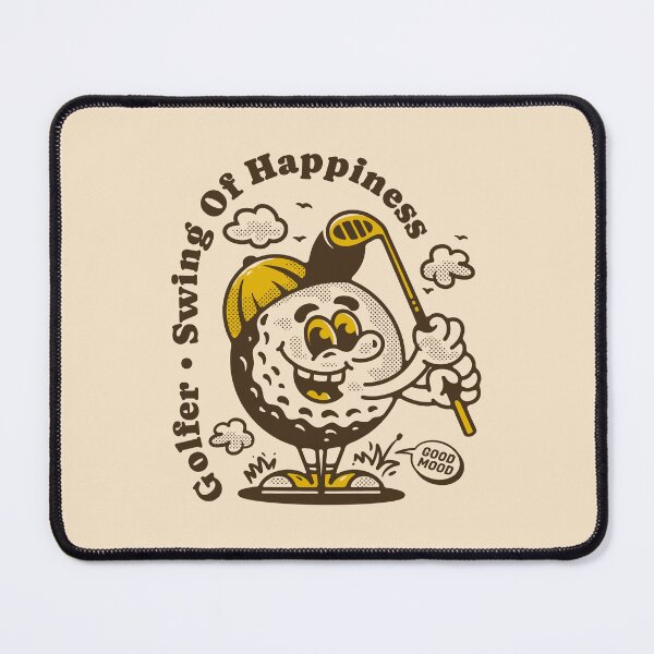 Item preview, Golf ball character holding a golf stick designed and sold by adipra.