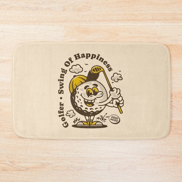 Item preview, Golf ball character holding a golf stick designed and sold by adipra.