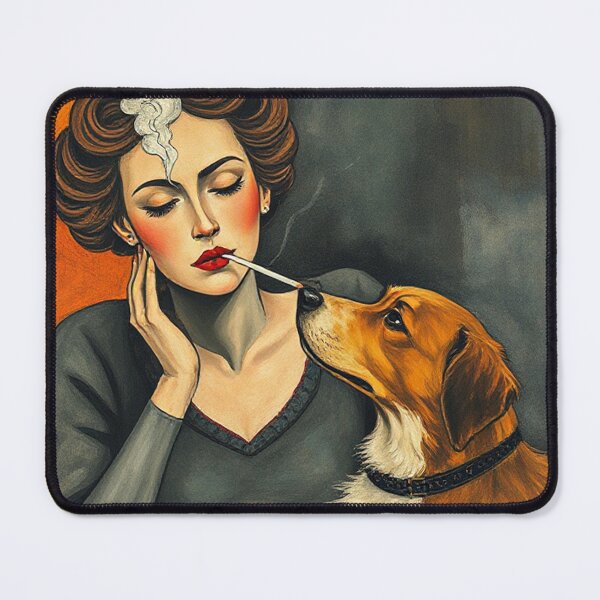 Item preview, Woman and dog designed and sold by Terry Collett.