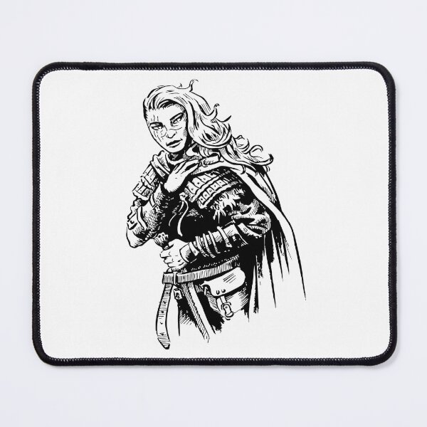 Item preview, Ink viking shieldmaiden designed and sold by harmvanschaik.