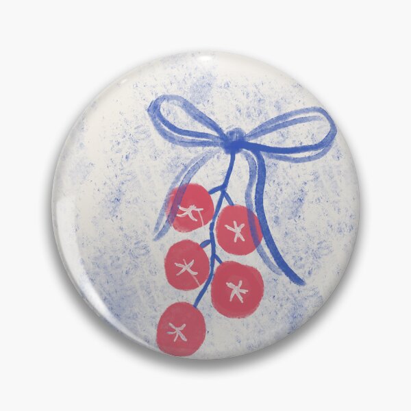 Item preview, Ravioli Pomodoro - cute red tomatoes blue bow designed and sold by Anis Illustration.