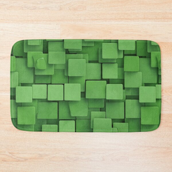 Item preview, Abstract green textured squares designed and sold by Giuseppe Cammino.