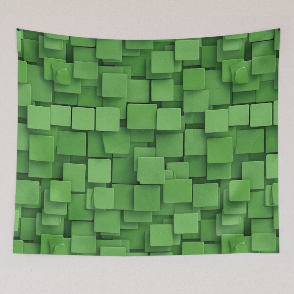 Item preview, Abstract green textured squares designed and sold by Giuseppe Cammino.