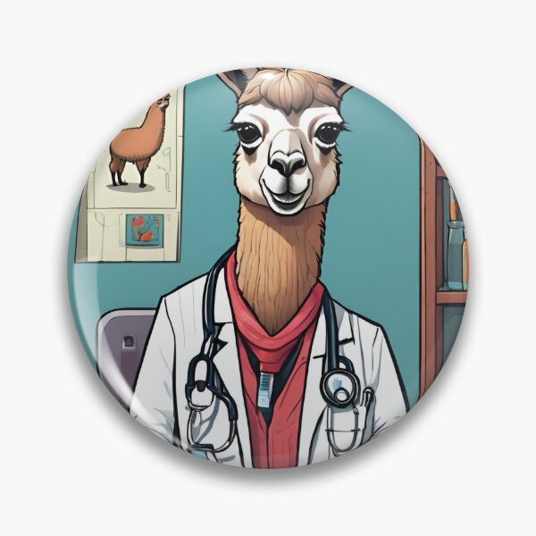 Item preview, Doctor Llama with Medical Supplies designed and sold by LoveingShop.