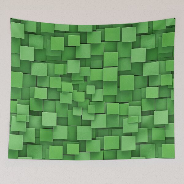 Item preview, Abstract green textured squares designed and sold by Giuseppe Cammino.