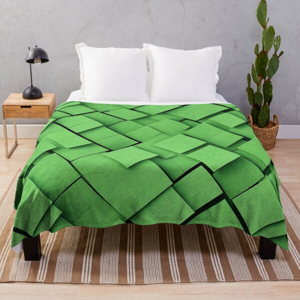 Item preview, Abstract green textured squares designed and sold by Giuseppe Cammino.