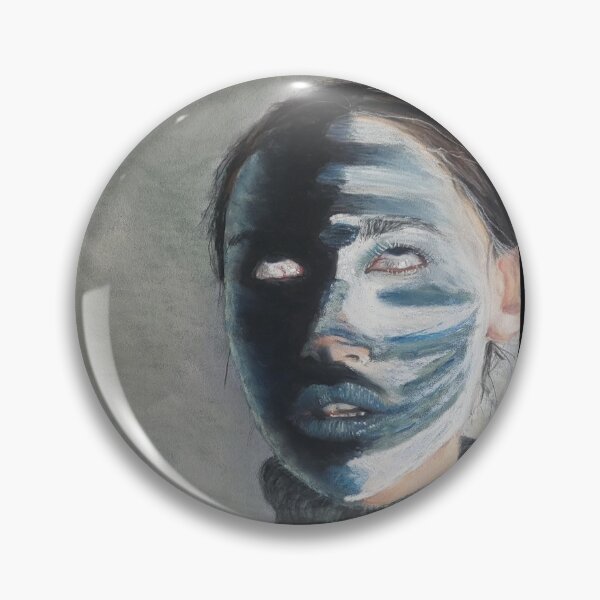 Item preview, Soft Pastel Artwork : Masking Unique Facial Portrait jacintastevens.art designed and sold by jacintastevens.art.
