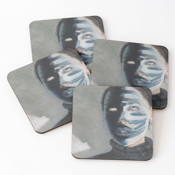 Item preview, Soft Pastel Artwork : Masking Unique Facial Portrait jacintastevens.art designed and sold by jacintastevens.art.