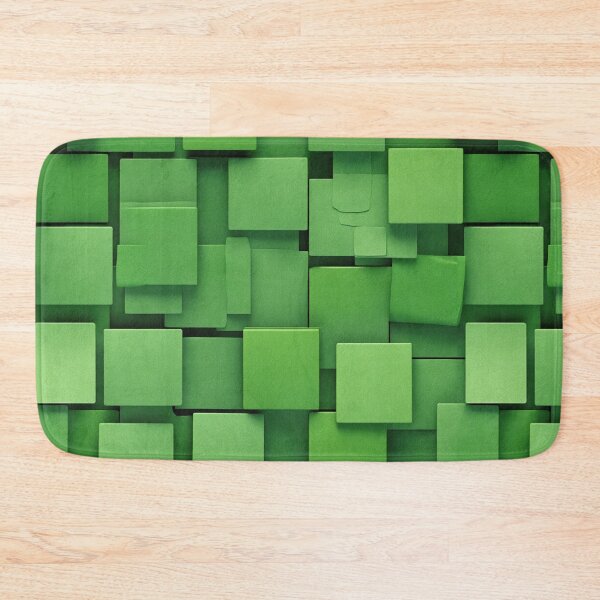 Item preview, Abstract green textured squares designed and sold by Giuseppe Cammino.