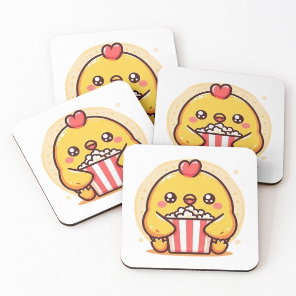 Item preview, chicken eating popcorn designed and sold by Eternalski.