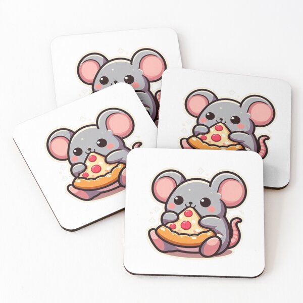 Item preview, mouse eating pizza designed and sold by Eternalski.