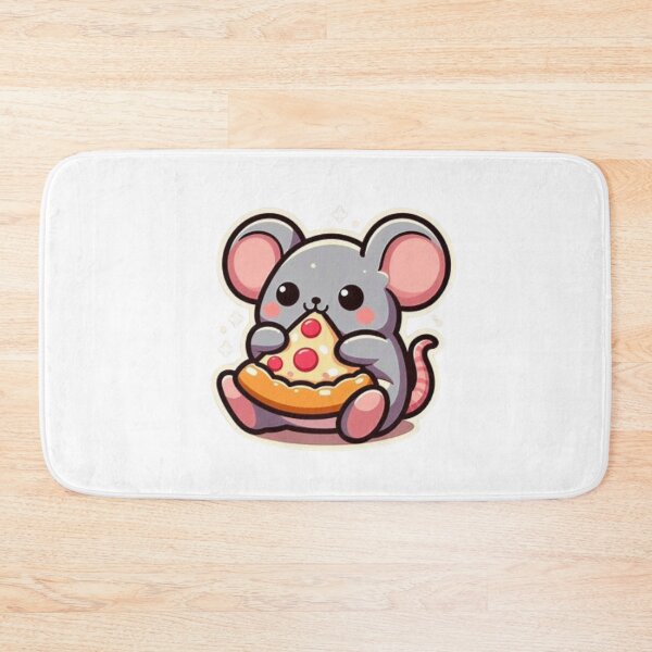 Item preview, mouse eating pizza designed and sold by Eternalski.