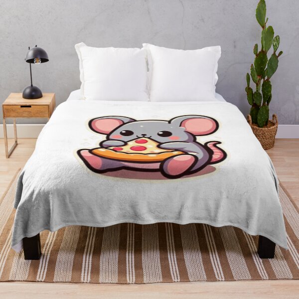 Item preview, mouse eating pizza designed and sold by Eternalski.