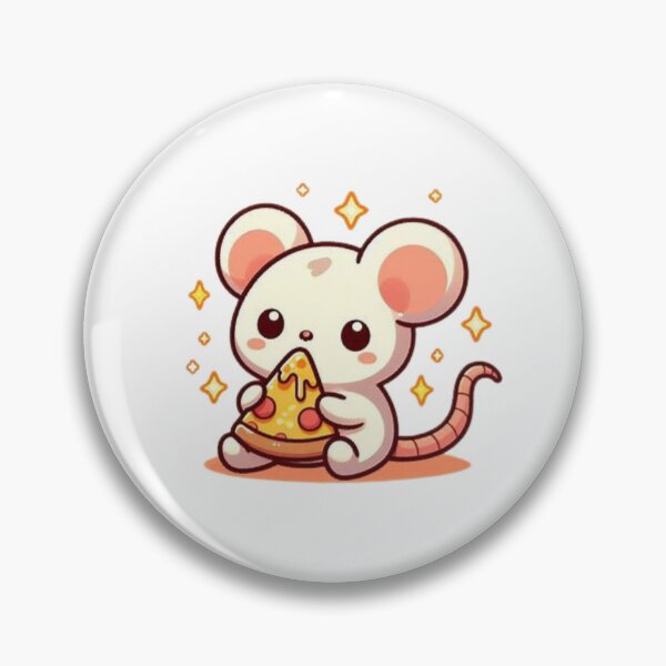 Item preview, mouse eating pizza designed and sold by Eternalski.