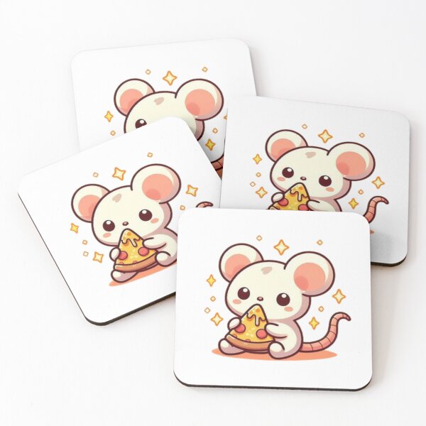 Item preview, mouse eating pizza designed and sold by Eternalski.
