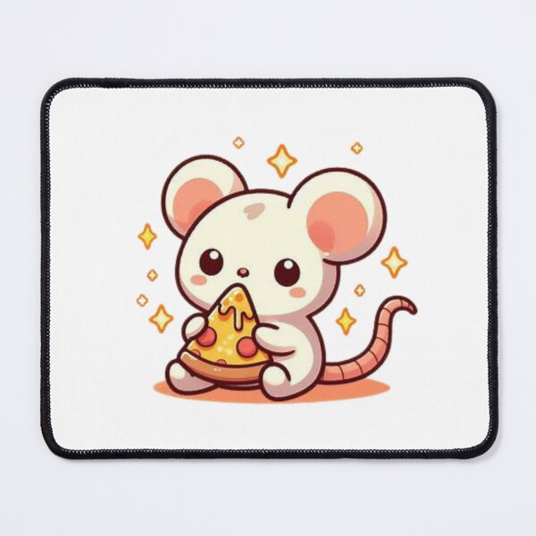 Item preview, mouse eating pizza designed and sold by Eternalski.