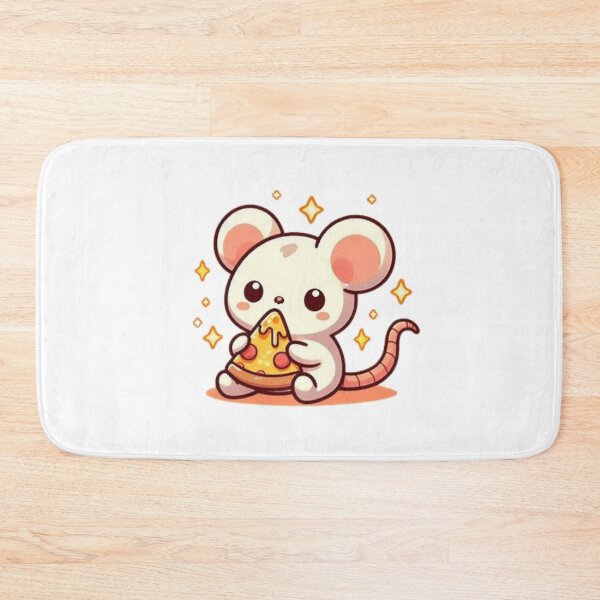 Item preview, mouse eating pizza designed and sold by Eternalski.