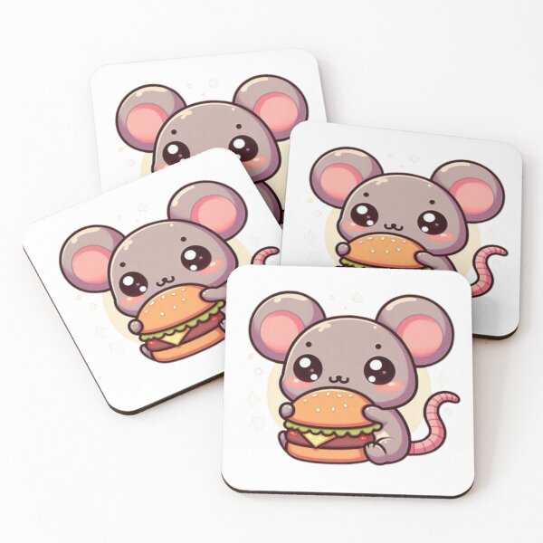 Item preview, mouse eating burger designed and sold by Eternalski.