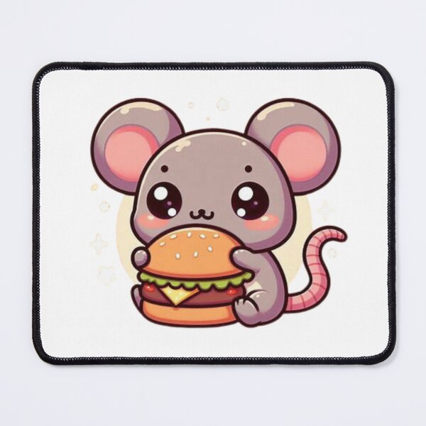 Item preview, mouse eating burger designed and sold by Eternalski.