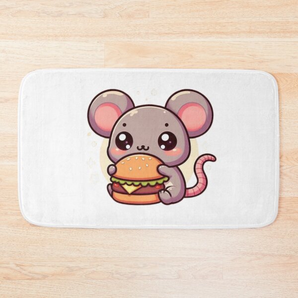 Item preview, mouse eating burger designed and sold by Eternalski.