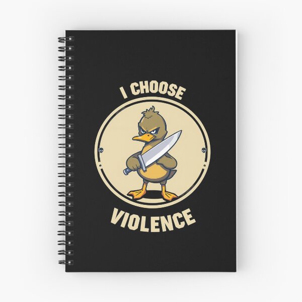 Item preview, I Choose Violence Funny Duck  designed and sold by svarupa.