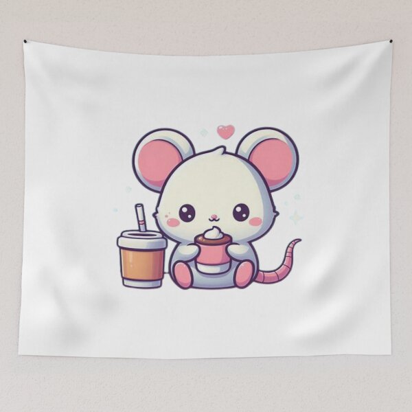 Item preview, mouse with coffee designed and sold by Eternalski.