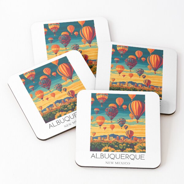 Item preview, A Pop Art Travel Print of Albuquerque - New Mexico designed and sold by StudioRedKoala.