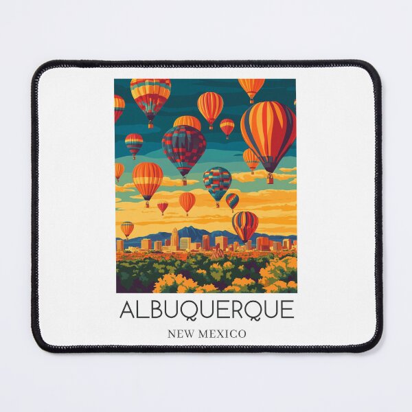 Item preview, A Pop Art Travel Print of Albuquerque - New Mexico designed and sold by StudioRedKoala.