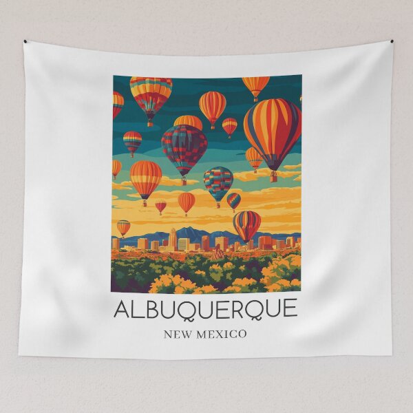 Item preview, A Pop Art Travel Print of Albuquerque - New Mexico designed and sold by StudioRedKoala.