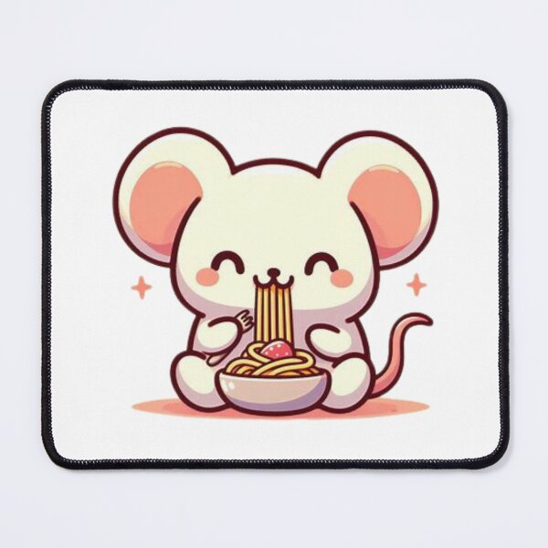 Item preview, mouse eating pasta designed and sold by Eternalski.
