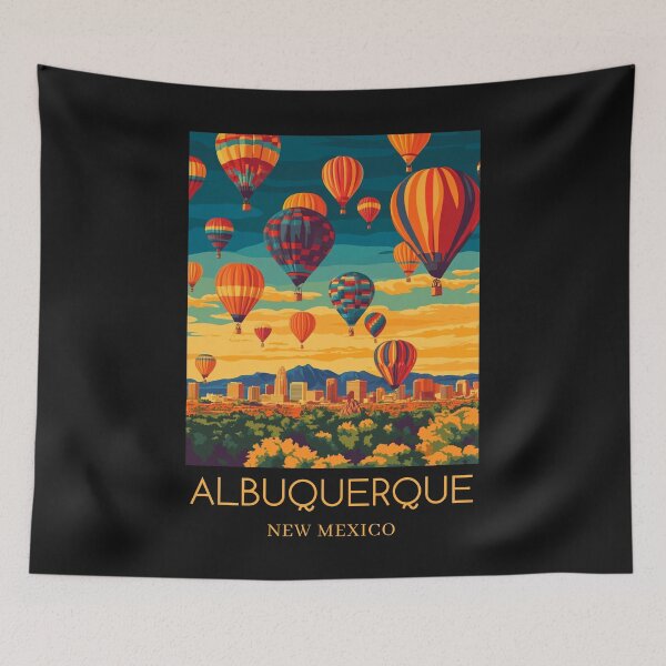 Item preview, A Pop Art Travel Print of Albuquerque - New Mexico designed and sold by StudioRedKoala.