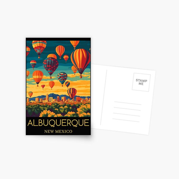 Item preview, A Pop Art Travel Print of Albuquerque - New Mexico designed and sold by StudioRedKoala.